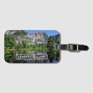 Tillfoga din kända   Yosemite Falls reflexion Bagagebricka