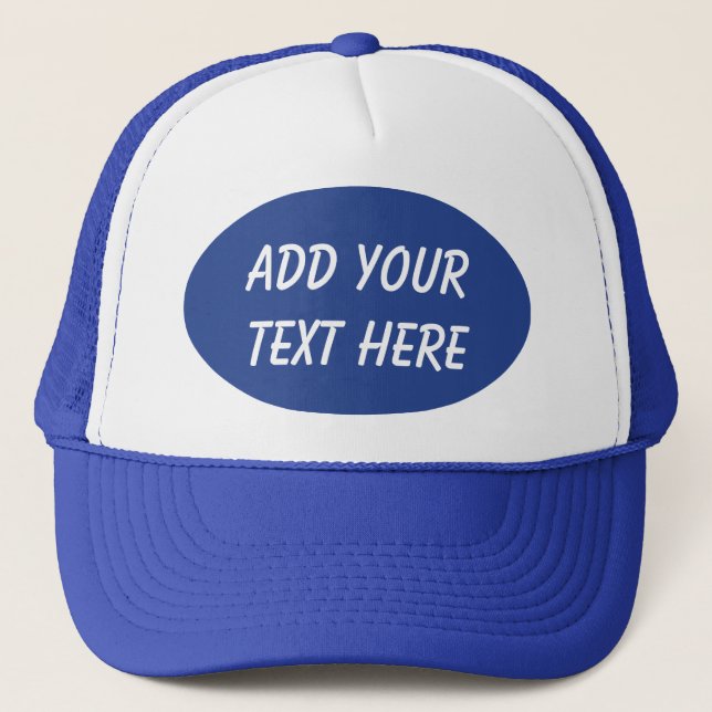 TILLFOGA DIN TEXT HERE-HAT KEPS (Framsida)