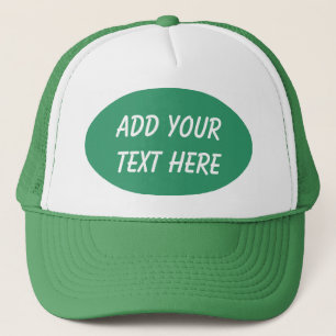 TILLFOGA DIN TEXT HERE-HAT TRUCKERKEPS