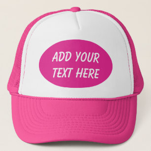 TILLFOGA DIN TEXT HERE-HAT TRUCKERKEPS