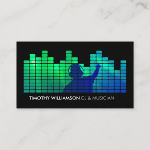Tillfoga din utjämnare DJs, musiker för foto II Visitkort