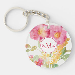 Tillfoga din vitdaisy för Monogram på blått