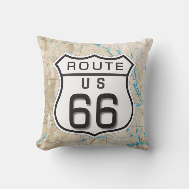 tillfoga dina foto som rutt 66 kudder kudde (Framsida)