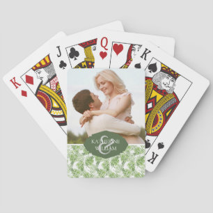 Tillfoga dina kända   gröna handflatanlöv casinokort