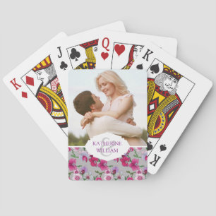 Tillfoga dina kända rosaOrchids i blom Spel Kort