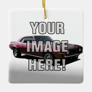 Tillfoga ditt Chevy Camaro foto Julgransprydnad Keramik