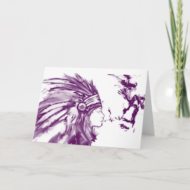 TILLFOGA DITT EGNA TEXTindiankonstverk Kort (Framsida)