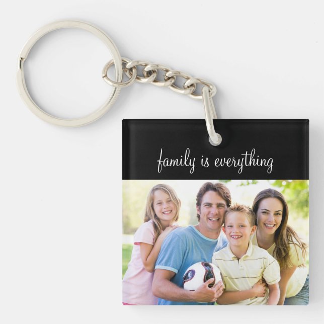 Tillfoga ditt familjfoto Keychains (Framsidan)