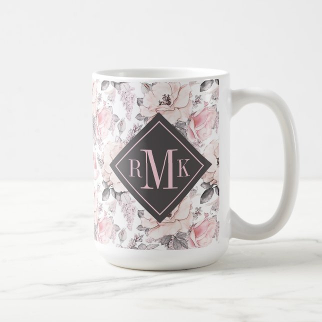 Tillfoga ditt för för klassikerrosor & grått för kaffemugg (Höger)