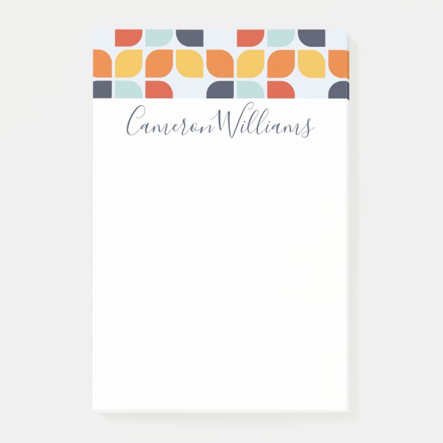 Tillfoga ditt geometriska mönster för känd | post-it block (Framsida)
