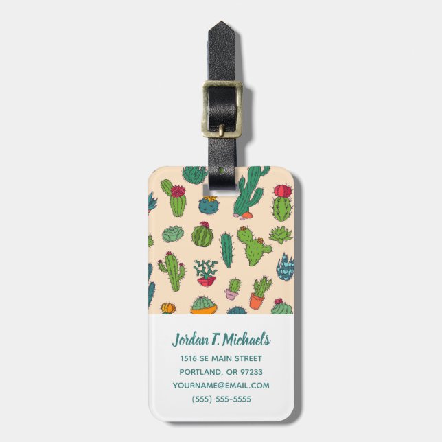 Tillfoga ditt kända | gulliga bagagebricka (Vertikal Framsida)