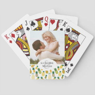 Tillfoga ditt kända moderiktiga ananasmönster casinokort