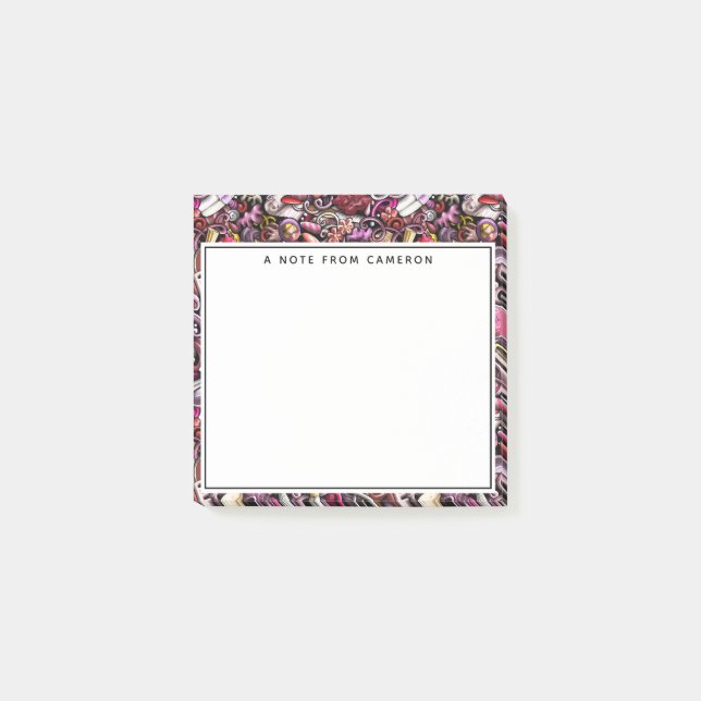 Tillfoga ditt kända mönster för den | nagelstudion post-it block (Framsida)