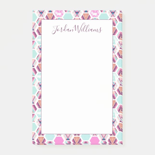 Tillfoga ditt kända mönster för den | post-it block (Framsida)