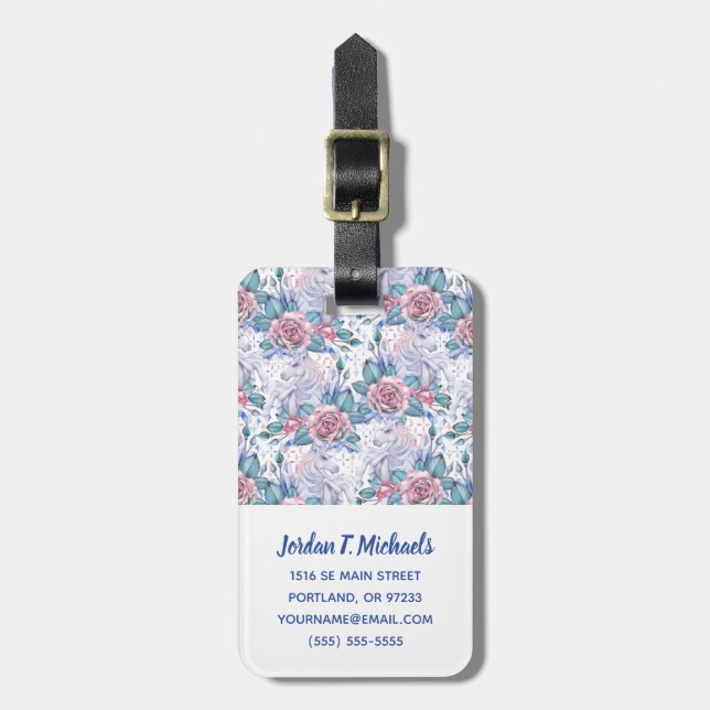 Tillfoga ditt kända mönster för den | rosa- & bagagebricka (Vertikal Framsida)