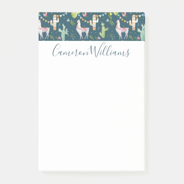 Tillfoga ditt kända mönster för flagga för den | post-it block (Framsida)