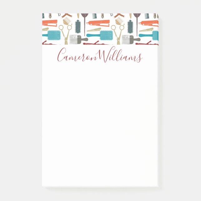 Tillfoga ditt kända mönster för | håromsorg post-it block (Framsida)