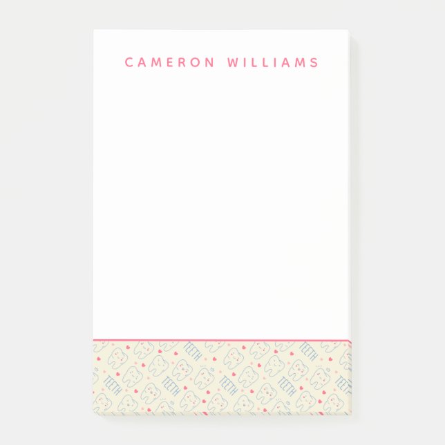 Tillfoga ditt kända | pastellfärgade lyckliga post-it block (Framsida)