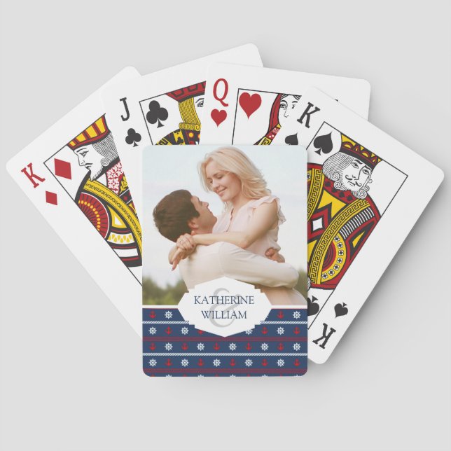 Tillfoga ditt kända | röda vit- och casinokort (Baksidan)