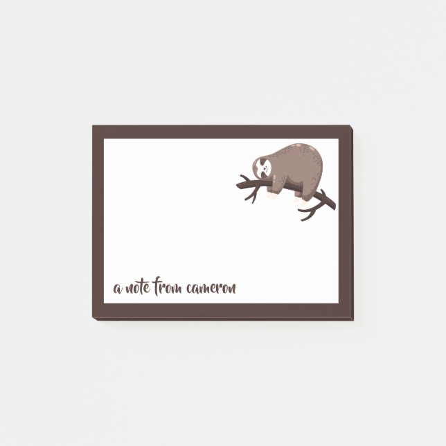 Tillfoga ditt kända | Slothfunktionsläge Post-it Block (Framsida)