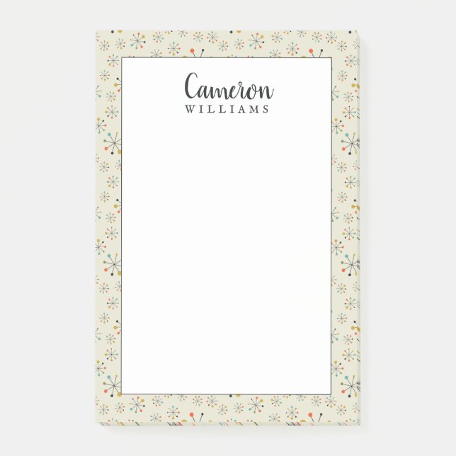 Tillfoga ditt känt | Mitt--Århundrade atom- Post-it Block (Framsida)