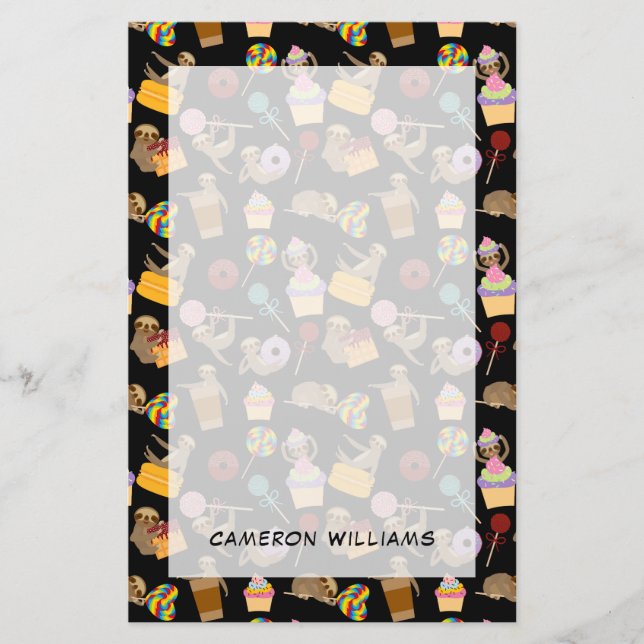 Tillfoga ditt mönster för fester för den kända | brevpapper (Framsida)