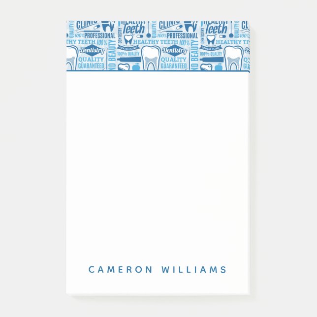 Tillfoga ditt mönster för kliniken för kända | post-it block (Framsida)