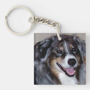 tillfoga en tvåsidig akrylkeychain för älskling
