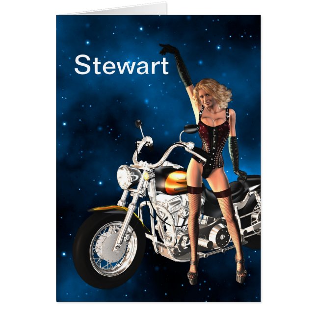 Tillfoga ett känt kort med en motorbike (Framsidan)