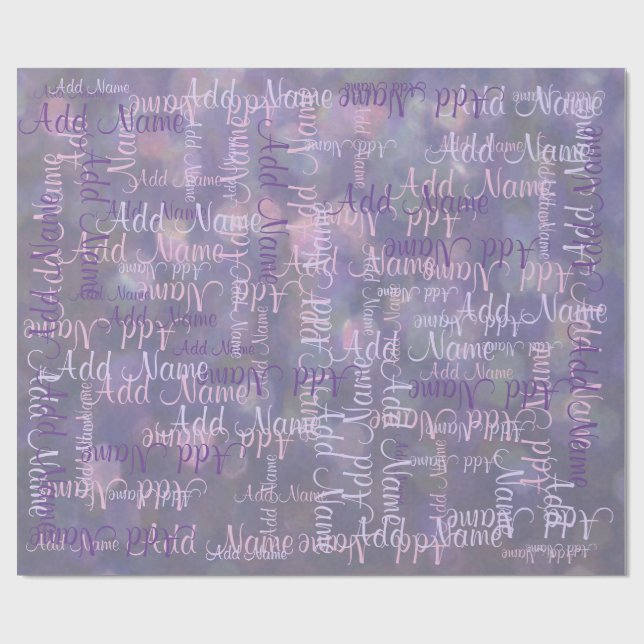 Tillfoga ett namn presentpapper (Platt)