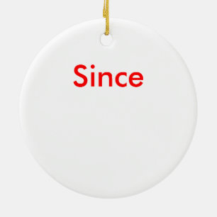 Tillfoga ett nyktert daterar till detta jul julgransprydnad keramik