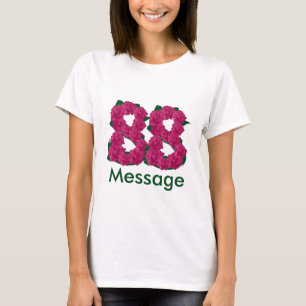 Tillfoga kända beställnings- den 88th födelseda t-shirt