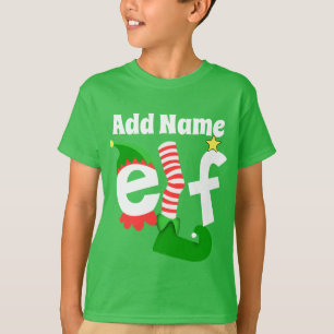Tillfoga namn den skräddarsy älvajulen - t shirt