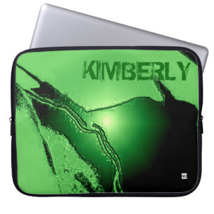 Tillfoga namn som den gröna latexen utföra i laptop sleeve