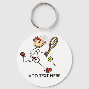 Tillfoga textanpassadetennis Keychain Nyckelring