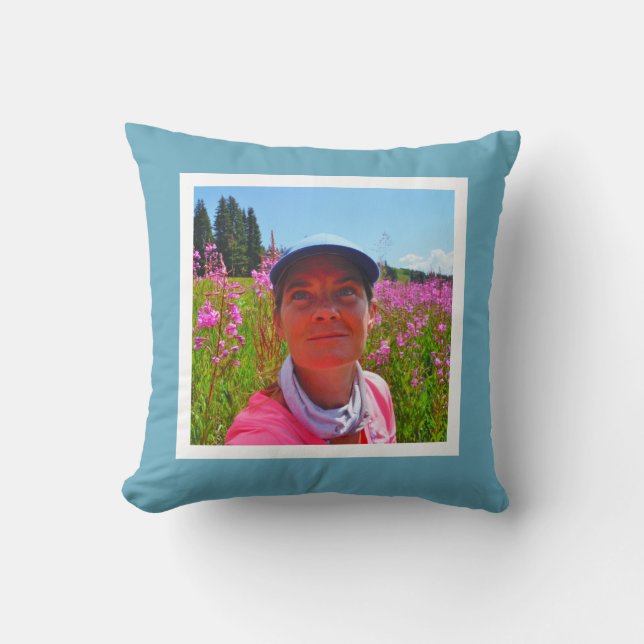 Tillfogar den fasta blåttanpassningsbar för kudde (Framsida)