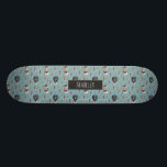 Tillfogar nautiskt mönster | för katten och för old school skateboard bräda 18 cm<br><div class="desc">Denna är en illustration av en katt,  och passar den iklädda sjömannen för hunden. Den färgades i vattenfärg och gjordes in i ett mönster. Det finns också en ankra och en fyr i bakgrunden.</div>