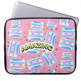 Tillgång 90-tal mönster laptop fodral