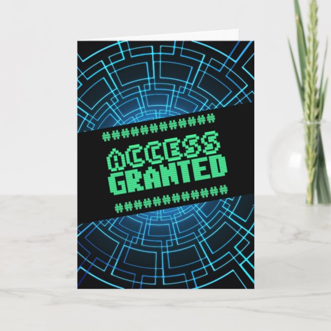 TILLGÅNG TILL BIRTHDAY-DATORKORT KORT (Framsida)