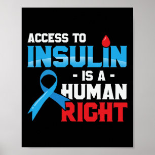 Tillgång till insulin är en sjukdom som drabbar Hö Poster
