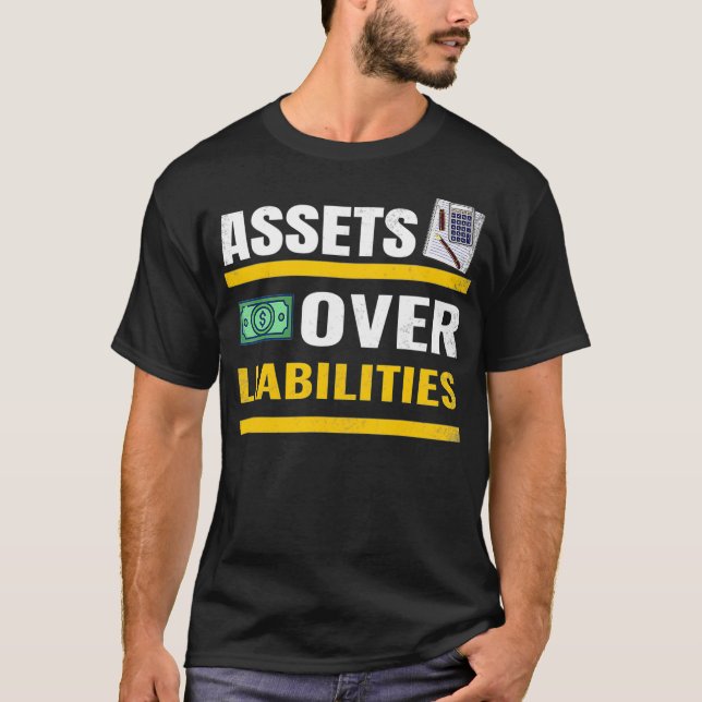 Tillgångar över skulder, redovisning CPA momssessi T Shirt (Framsida)