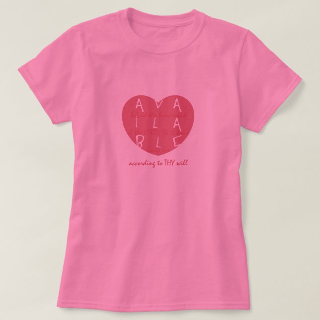Tillgänglig hjärtaT-tröja Tee (Design framsida)