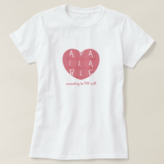 Tillgänglig hjärtaT-tröja Tee (Design framsida)