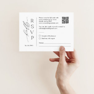 Tillgänglig minimal OSA kort med QR-kod