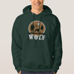 Tillgänglig Varg ( Grön ) Hoodie