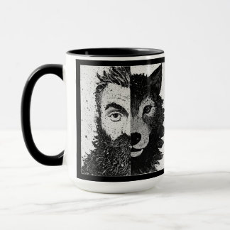 Tillgänglig Varg : Halv Varg Mugg