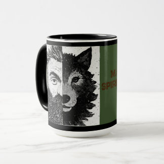 Tillgänglig Varg : Halv Varg (Trovärdig Edition) Mugg