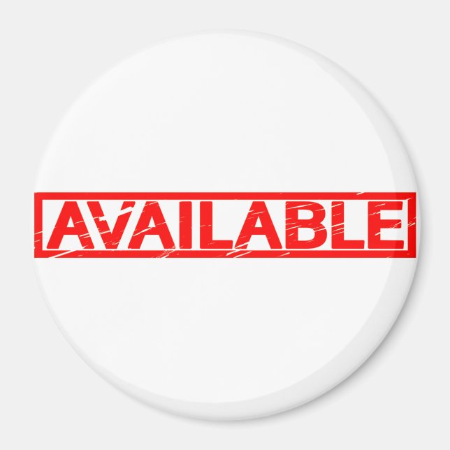 Tillgängligt Frimärke Magnet (Framsidan)