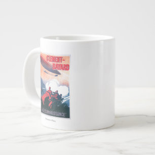 Tillgränsande Vincenot WWI Airship Promoting Post Jumbo Mugg