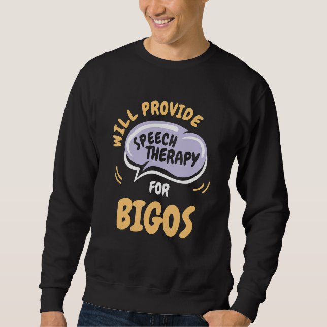 Tillhandahålla logoped för Bigos logoped Lång Ärmad Tröja (Framsida)